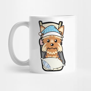 Cute yorkshire terrier is going to bed Mug